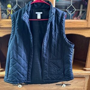 Liz Golf Xl like new Quilted Navy Sleeveless Vest EUC